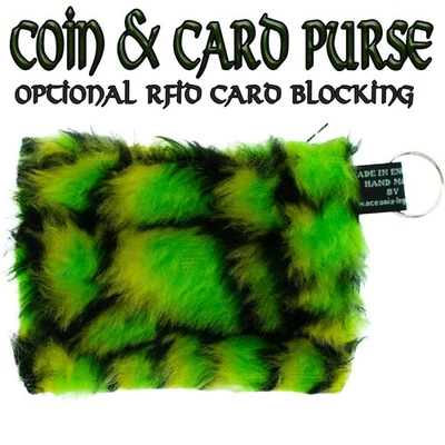 Monedero para monedas/tarjetas de piel sintética de cocodrilo OPCIONAL protección RFID relleno de medias Foto 1 de 2