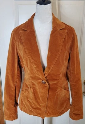 Blazer de terciopelo dorado para mujer Peruvian Connection talla 8 Old School, dinero antiguo Foto 1 de 4