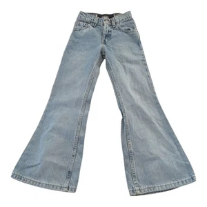 Jeans vintage Levi's Silver Tab bambina 8 slim svasati lavaggio chiaro ragazzi 1998 - Foto 1 di 12