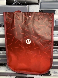 Bolso de Compras Lululemon Reutilizable Gimnasio Entrenamiento Yoga Bolso Pequeño Rojo Blanco 12 x 9 - Imagen 1 de 2