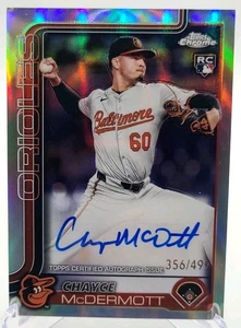 Chayce McDermott Rookie Autograph 356/499 2025 Topps Chrome Refractor Auto RA-CM - Picture 1 of 3