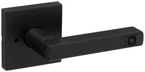 Kwikset 730HFLSQTLED Halifax LED Privacy Door Lever Set - Black - Picture 1 of 4