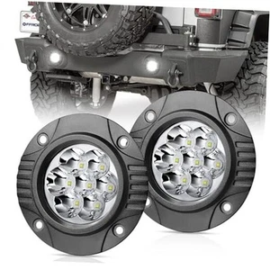 2PCS 5Inch 80W Round Flush Mount LED Pods Driving Lights Work Light Flush - Picture 1 of 7