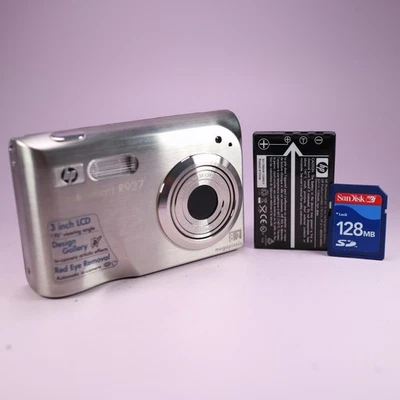 HP Digital Camera Photosmart R927 8.2MP Silver Tested Full Working Set - Image 1 of 4