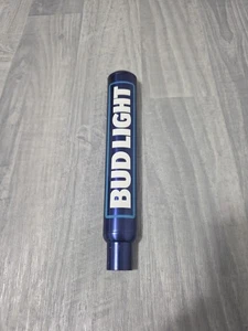 Bud Light Heavy Solid Aluminum 12" Inch Blue Beer Tap Handle  - Picture 1 of 6