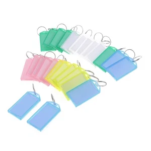 Rucksack Plast Key ID Name Etikett Tags 2cm Schlüsselanhänger Ring Durchmesser 25 Stück - Bild 1 von 4