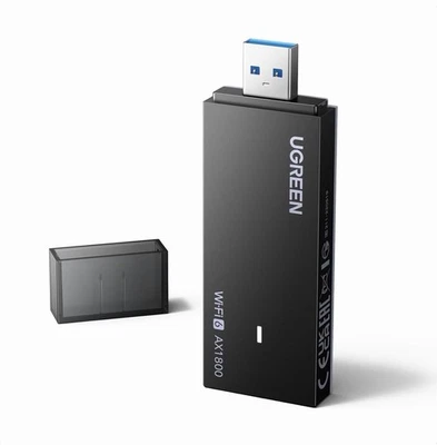 UGREEN WiFi Dongle, AX1800 Wi-Fi 6 USB Wifi Adapter for PC/Laptop, Dual Band - Image 1 of 4
