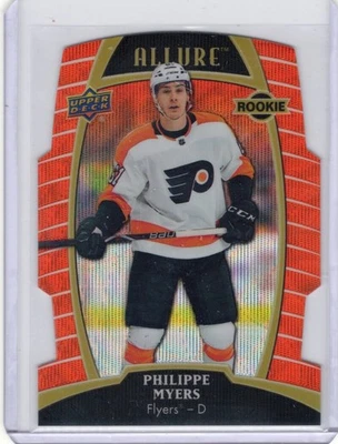 19-20 Upper Deck Allure Orange Slice Philippe Myers RC /199 Flyers - Image 1 of 2