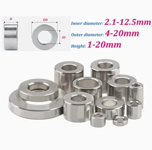 M2~M12 Stainless Steel Spacers Standoff Unthreaded Round Bushing Sleeve Washers - Picture 1 of 6