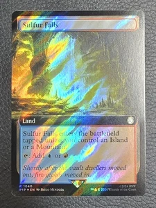 Sulfur Falls (Extended Art) (Surge Foil) Universes Beyond: Fallout Foil MTG NM - Picture 1 of 2