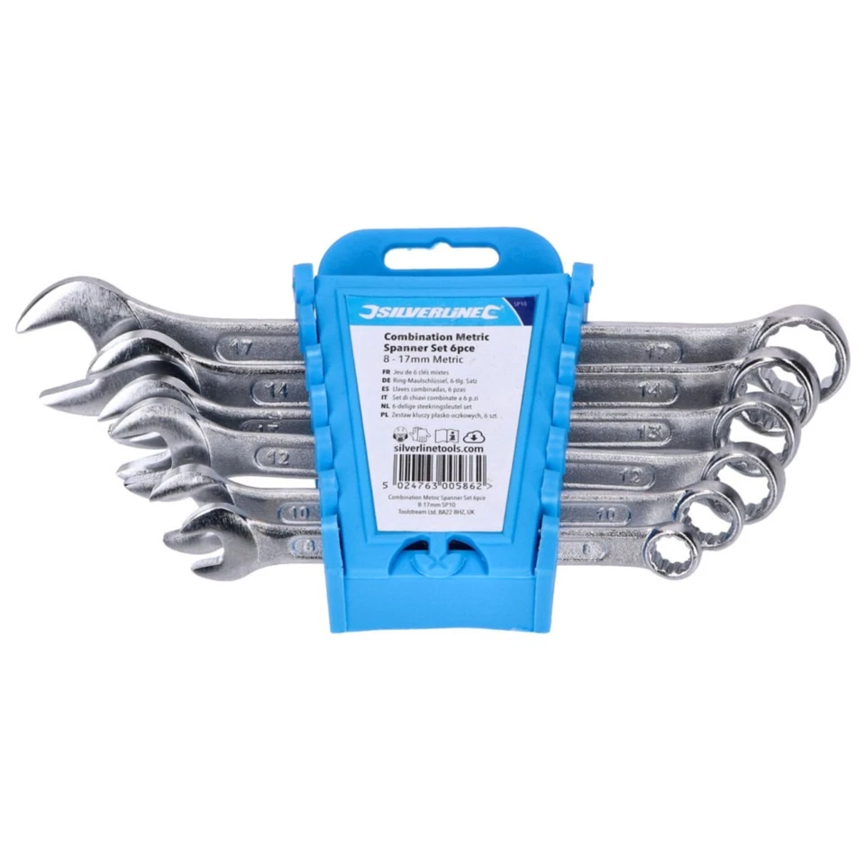 Metrischer Ring-Maulschlüssel Satz 6-teilig 8-17mm für präzise Arbeiten spanner - Bild 1 von 1