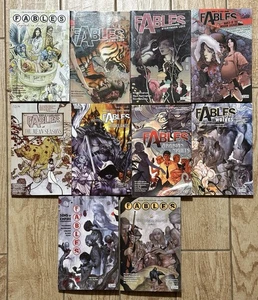 Vertigo DC Comics Lot Fables Graphic Novels Vol. 1- 10 Bill Willingham 2012 NM - Picture 1 of 19