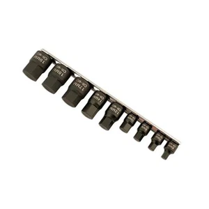 Laser Tools Low Profile Impact Hex Socket Bit Set 1/4"D, 3/8"D 9pc 5665 - Picture 1 of 1