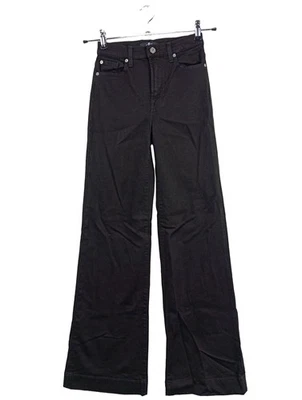 7 FOR ALL MANKIND Vaquero de talle alto Mujeres Vaquero Talla EU 36 negro - Imagen 1 de 4