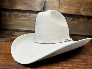 Cappello western originale 100% feltro lana fine beige Texas 1115 - Foto 1 di 8