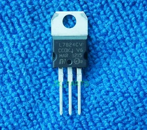 10pcs New L7824CV L7824 LM7824 ST TO-220 Voltage Regulator 24V 1.5A - Picture 1 of 1