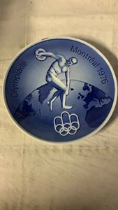 PIATTO/dish PORCELLANA ROYAL COPENHAGEN DANMARK-OLYMPIADE MONTREAL 1976 - Foto 1 di 3