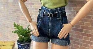12" Puppe Barbie FR Momoko (Puppenkörper mit kleiner Taille) Outfit kurze Jeanshose - Bild 1 von 3