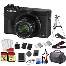 Canon PowerShot G7X Mark III Camera (Black) with 128GB Memory Card + More