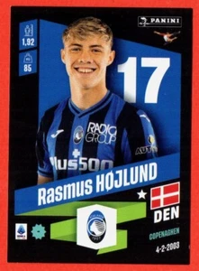 CALCIATORI PANINI 2022/23 - rookie sticker # 28 RASMUS HOJLUND (ATALANTA) - new - Picture 1 of 2
