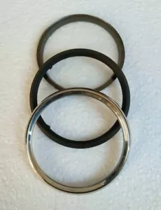 Chrome Bezel Glass Repair Kit for smiths 80 mm Speedo Tach Norton Triumph BSA - Picture 1 of 8