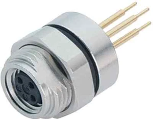 Binder PANEL MOUNT M8 CONNECTOR 4A 60V 3-Contacts Socket, Female 09-3412-80-03 - Picture 1 of 1