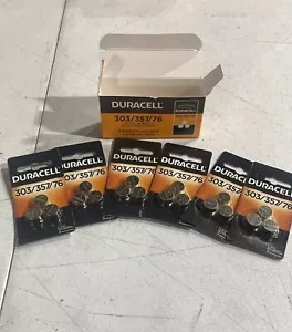 Duracell 303/357/76 Silver Oxide Button Battery 6 x 3 Packs 18 batteries - Picture 1 of 4