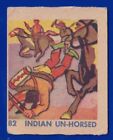 INDIAN UN-HORSED 1930 R185 W. S. INDIAN AND WESTERN #82 