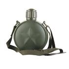 Portable Army Green Wine Water Bottle Kettle Drinking Cup with