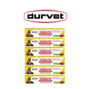 6 Confezioni Pasta Vermi 0,21 oz Svermizzatore Cavallo Durvet Sapore Mela Sicuro ed Efficace - Foto 1 di 5