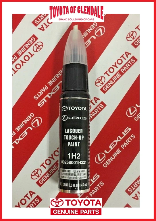 GENUINE TOYOTA COSMIC GREY MICA TOUCH-UP PAINT PEN CODE 1H2 OEM 00258-001H2-21 - Image 1 of 1