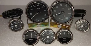 Kit medidor Smiths temperatura + aceite + combustible + amplificador + temperatura de aceite + velocímetro + velocímetro 100 mm - Imagen 1 de 8