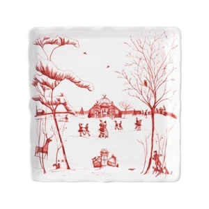 Juliska Country Estate Winter Frolic Stable Soiree Ruby Sweets 8" Tray New  - Picture 1 of 3