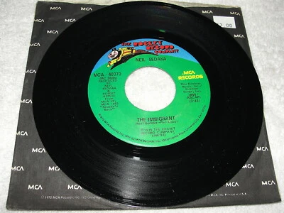 Neil Sedaka "The Immigrant / Hey Mister Sunshine" 45 RPM, 7", 1975 Pop, Nice NM! - Image 1 of 2
