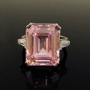 Certified Pink Sapphire 925 Sterling Silver Handmade Ring - Picture 1 of 3