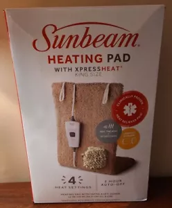 Almohadilla térmica tamaño Sunbeam King con calor Xpress 4 ajustes 2 horas apagado automático - Imagen 1 de 2