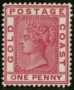 Gold Coast 1883-1891 Scott # 13 Mint Lightly Hinged - Picture 1 of 2