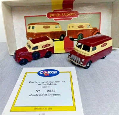 British Rail Set, Ford Popular & Bedford Ca, limitiert, Corgi - Bild 1 von 2