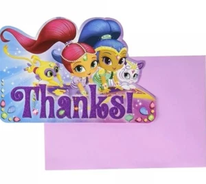Shimmer and Shine THANK YOU cards - Picture 1 of 2