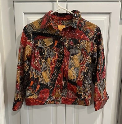 Ruby Rd Petite Button-up Jacket Flap Pockets Shimmery Size 4P - Image 1 of 4