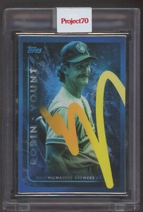 2021 Topps Project 70 Artist Proof #136 Robin Yount HOF By Mikael B. /51