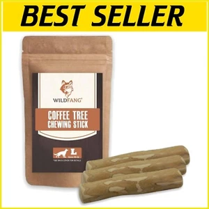 Set of 3 Natural Coffee Wood Chewing Sticks - Dental Care Dog Toys - Picture 1 of 11