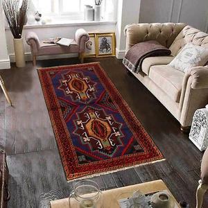 Vintage Handmade Rug Afghan area Rug Tribal Traditional Carpet 3'4x6'1 ft-G20492 - Picture 1 of 7