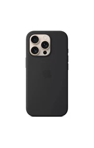 Custodia MagSafe in silicone per iPhone 16 Pro - Nero - Foto 1 di 5