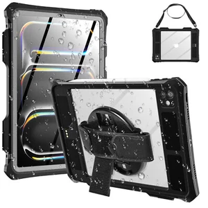 For iPad Pro M4 11 inch (2024) Case Waterproof Heavy Duty Shockproof Stand Cover - Picture 1 of 13