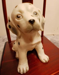 Homco Dalmatian Puppy Dog Figurine #1467 Bisque Porcelain Ceramic Vintage 3"Tall - Picture 1 of 7
