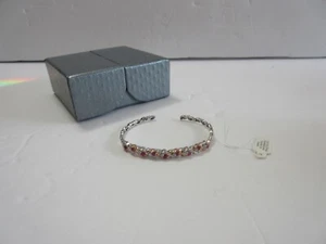 Gems En Vogue Ruby & White Zircon Stacking Cuff Bracelet ~ NWT ~ 925 NH - Sz SM - Picture 1 of 16