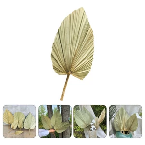 Dried Palm Fans Woven Fan Bridal Bouquet Handheld Cooling Fan - Picture 1 of 21