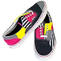 yellow checkered vans size 3