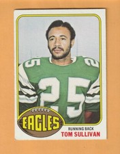Tom Sullivan Philadelphia Eagles 1976 Topps #39 Miami Hurricanes Neptune Beach7S